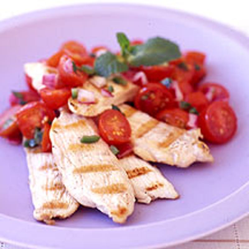 Foto Gegrillte Hähnchenbrust mit Tomatensalsa von WW