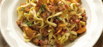 Pasta mit Pfifferlingsauce
