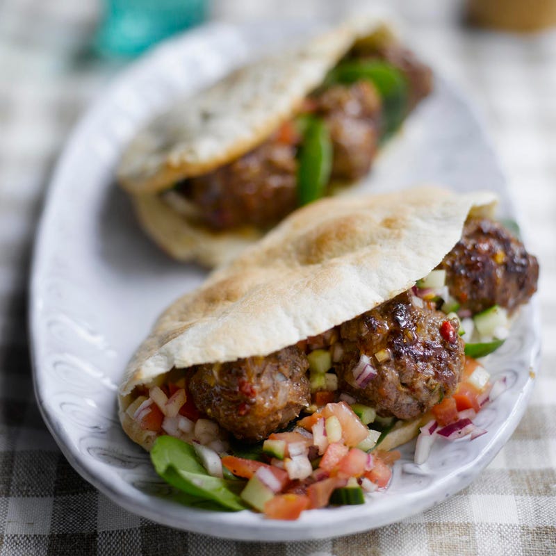 Foto Pitatasche mit Chili-Hackbällchen von WW