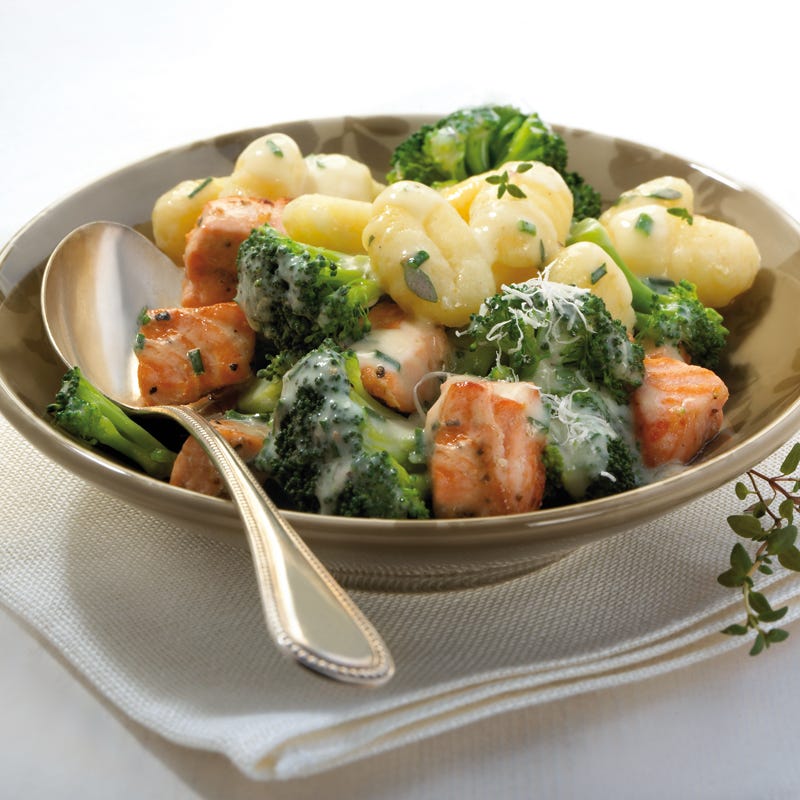 Foto Gnocchi mit Kräuter-Lachs-Sauce von WW