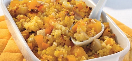 Hirse-Kürbis-Gratin