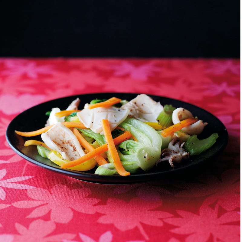 Foto Tintenfisch mit Pak Choi von WW