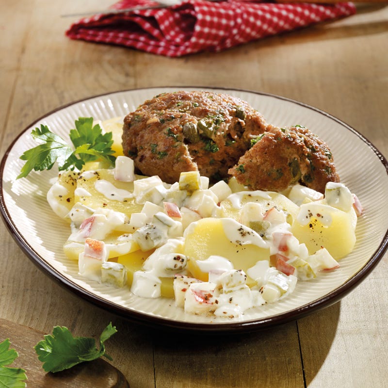 Foto Kartoffelsalat mit Frikadellen von WW
