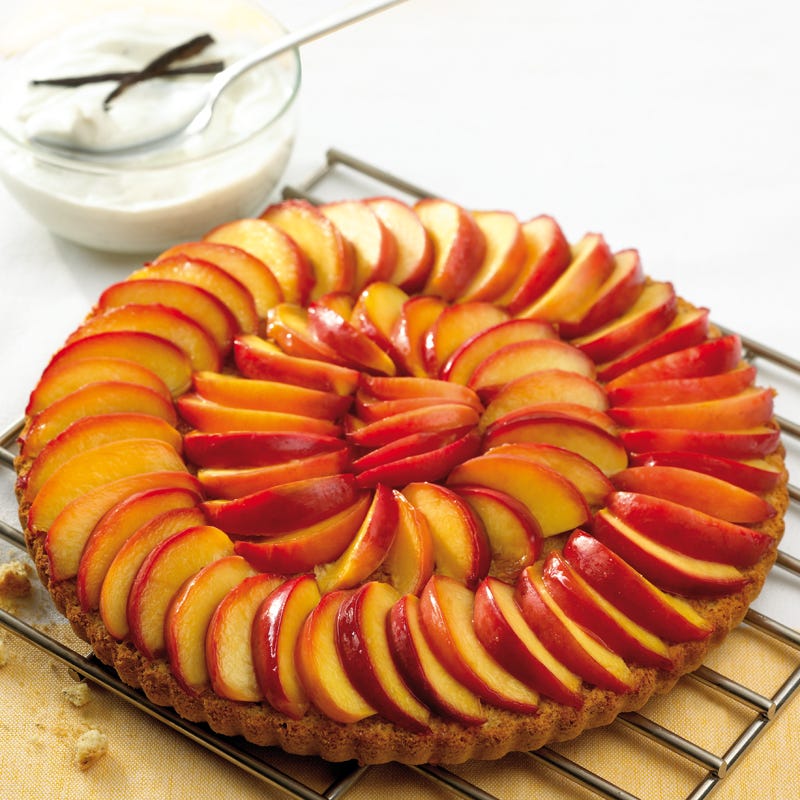Nektarinen-Nuss-Kuchen
