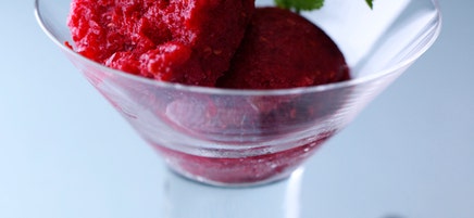 Cranberry-Himbeer-Sorbet