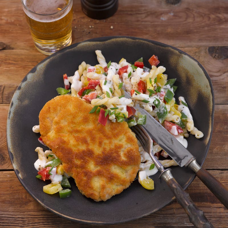 Wiener Schnitzel mit Nudelsalat