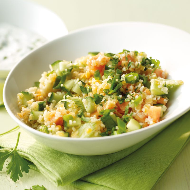 Foto Orientalisches Tabouleh herzhaft-süß mit Zitronenjoghurt von WW