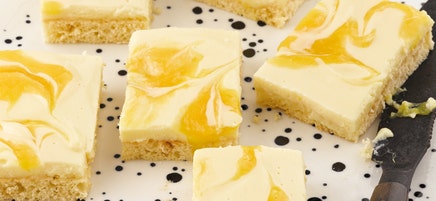 Puddingschnitten mit Mango