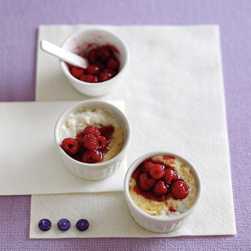 Foto Milchreis mit Himbeeren von WW