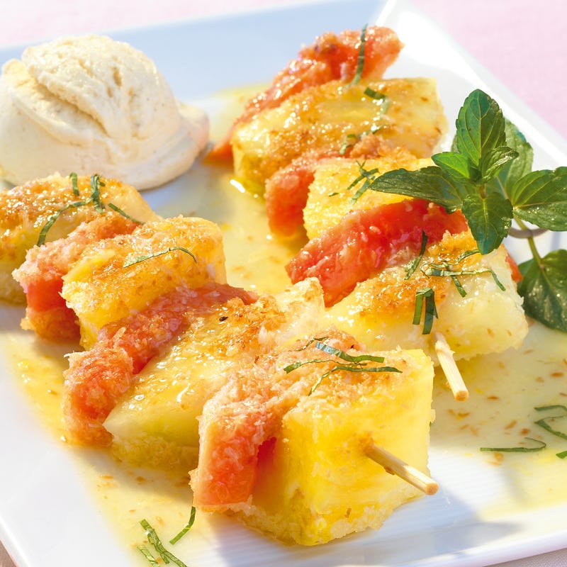 Exotische Fruchtspieße