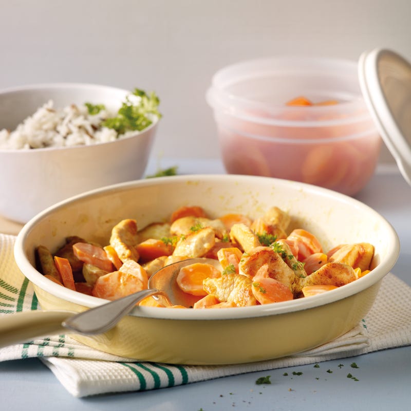 Foto Karotten-Puten-Pfanne mit Wildreis von WW