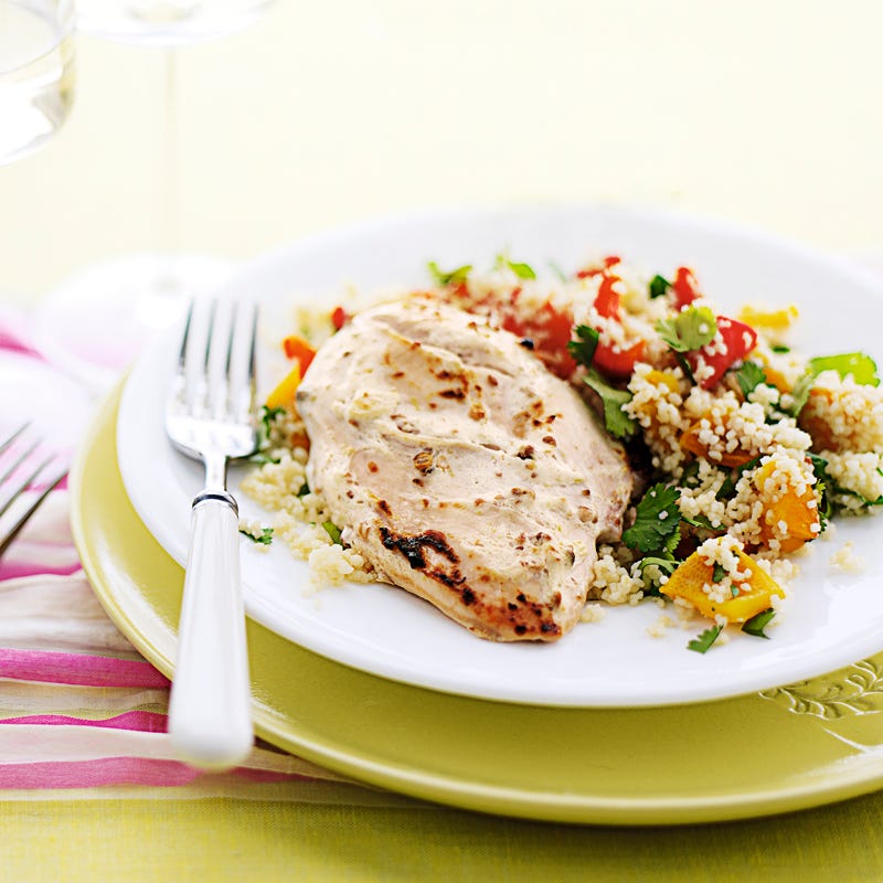 Foto Korianderhähnchen mit Paprikacouscous von WW