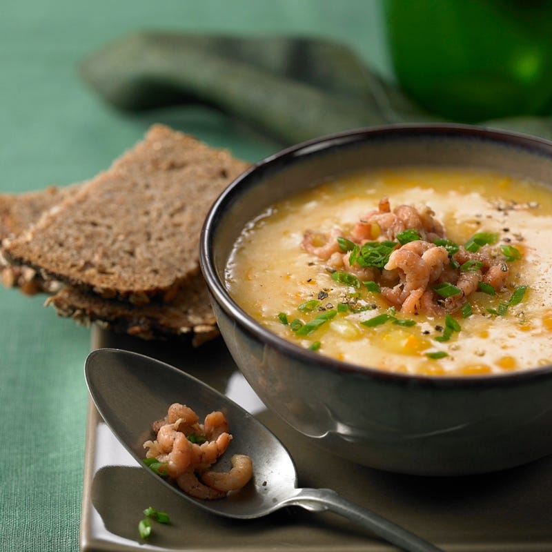 Foto Kartoffelcremesuppe mit Krabben von WW