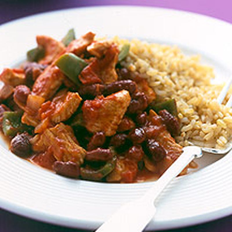 Foto Bohnen-Chili mit Pute und Reis von WW
