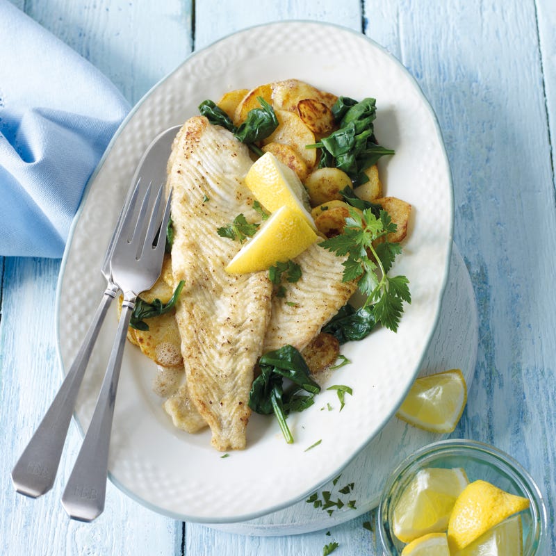 Foto Scholle mit Spinatkartoffeln von WW