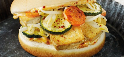 Tofu-Gemüse-Burger