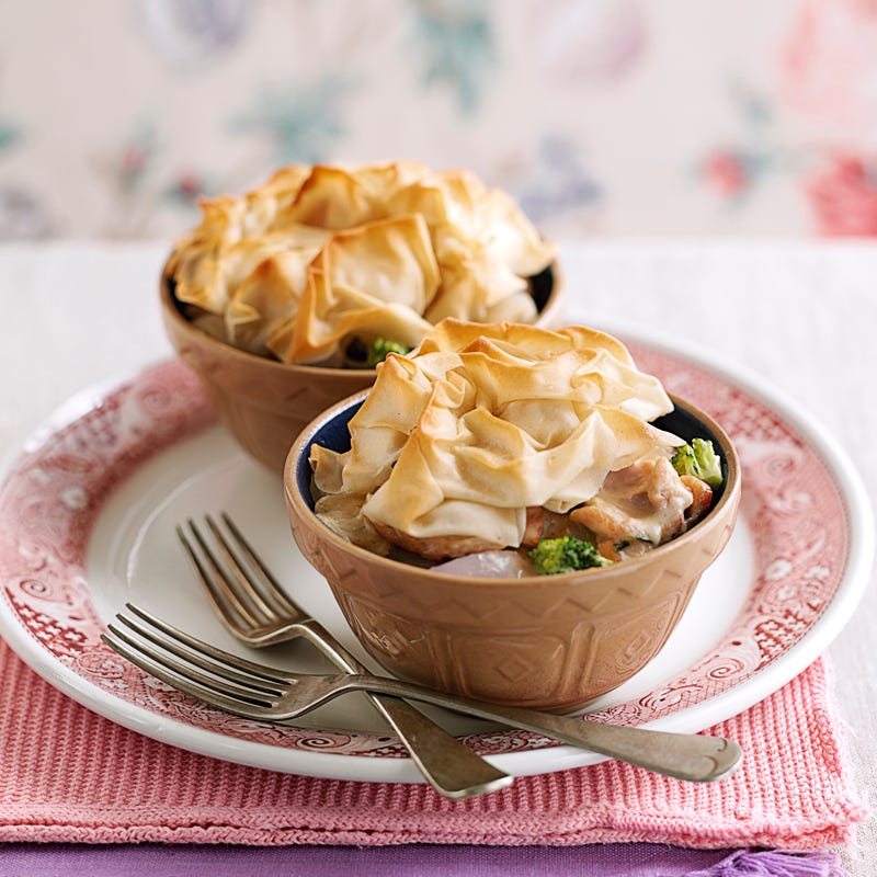 Foto Miniaufläufe mit Hähnchen und Brokkoli von WW