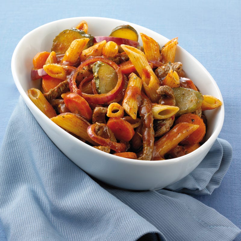 Foto Nudelpfanne mit Rindfleisch von WW