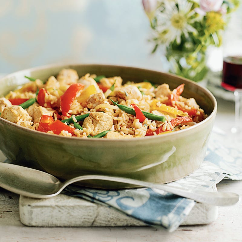 Foto Südstaatenhähnchen mit Reis von WW