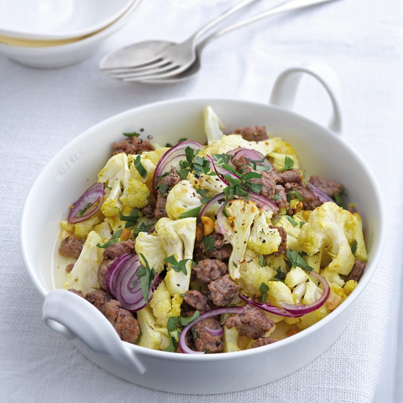 Gerösteter Blumenkohlsalat vom Blech