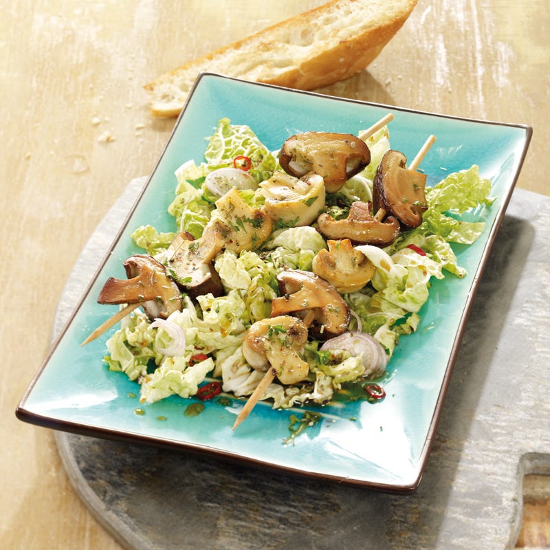 Foto Pilzspieße mit Chinakohlsalat von WW