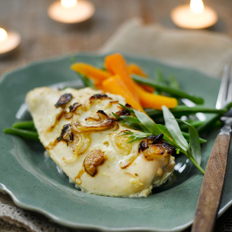 Foto Hähnchen mit Weißwein, Schalotten und Estragon von WW