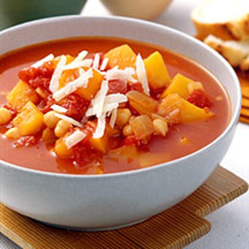 Foto Kichererbsen-Suppe mit Kürbis von WW