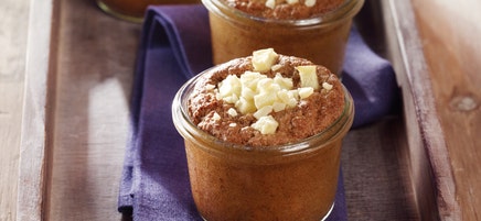 Schoko-Apfel-Kuchen im Glas