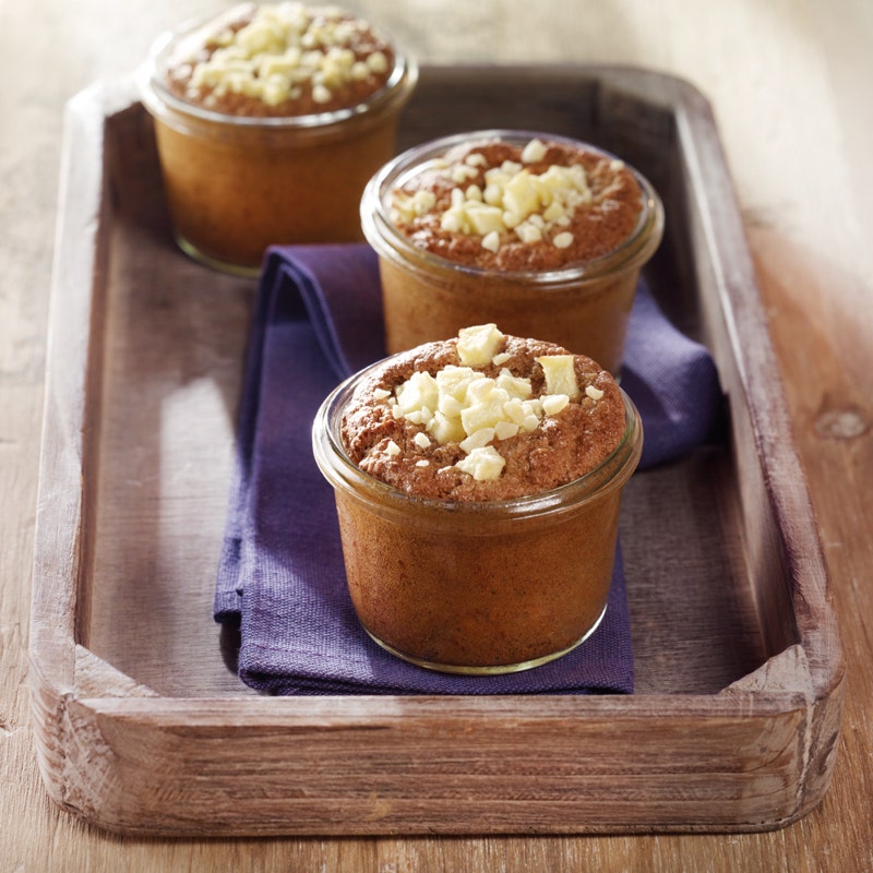 Schoko-Apfel-Kuchen im Glas