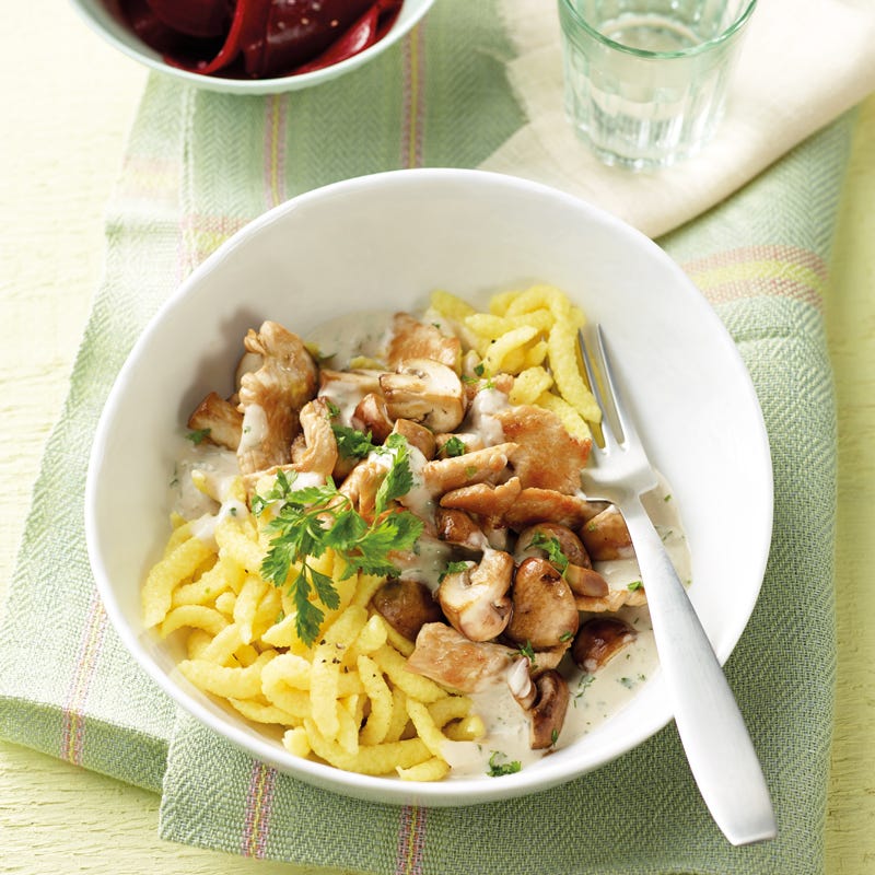 Foto Putengeschnetzeltes mit Champignons von WW