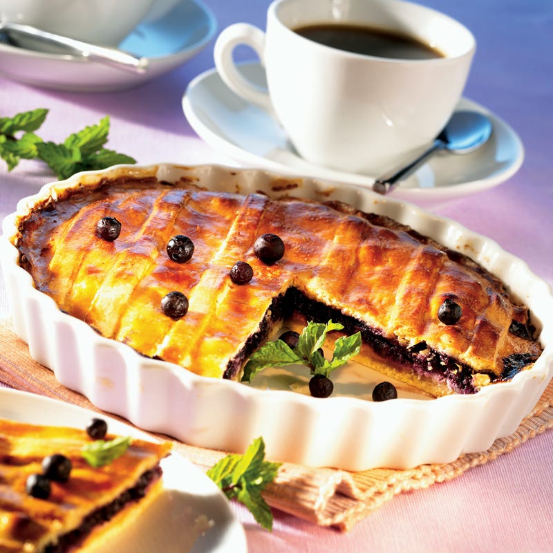 Foto Blaubeer-Pie mit Mandeln von WW