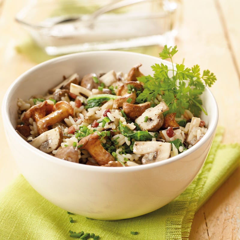Foto Wildreisrisotto mit gemischten Pilzen von WW