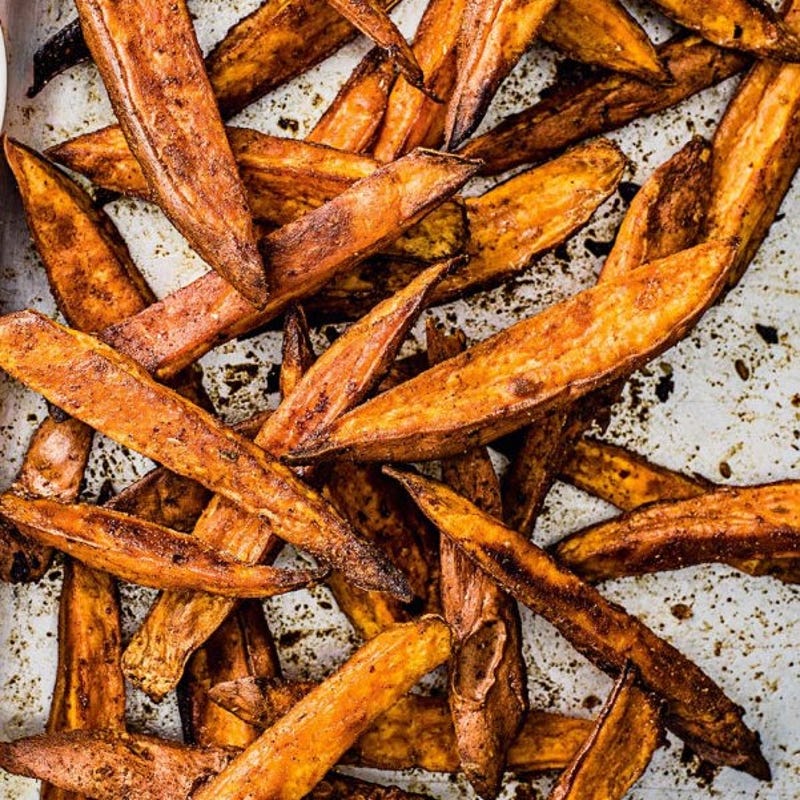 Photo of Roasted sweet potato wedges by WW