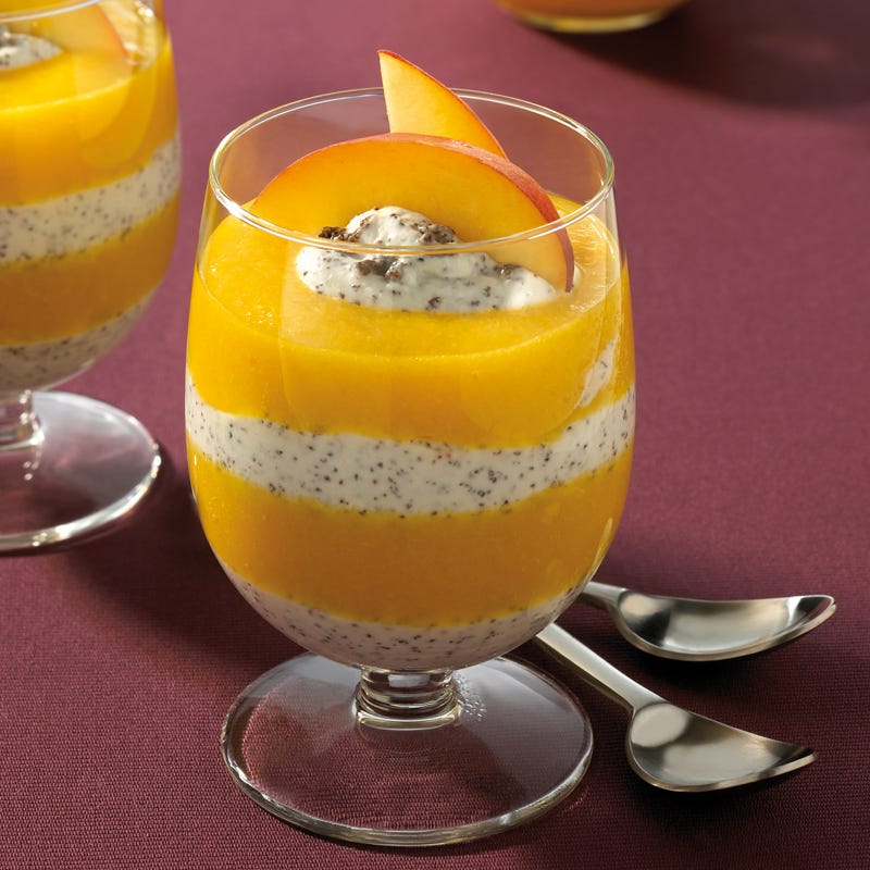 Foto Mohnquark mit Pfirsichpüree von WW