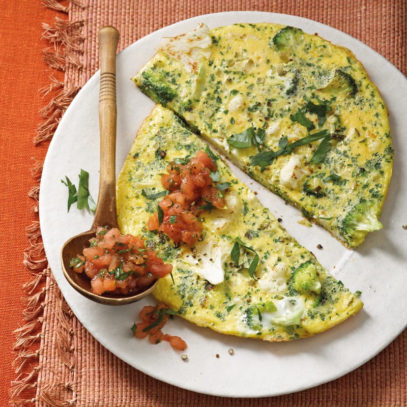 Foto Brokkoli-Blumenkohl-Omelettes von WW