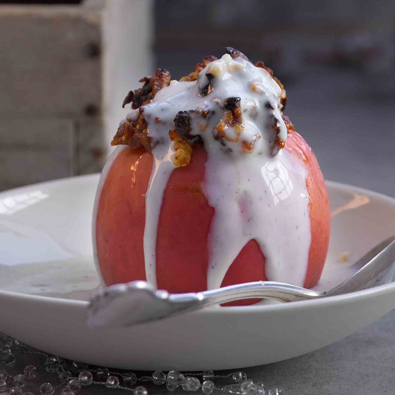 Foto Bratapfel mit Trockenfrüchten von WW