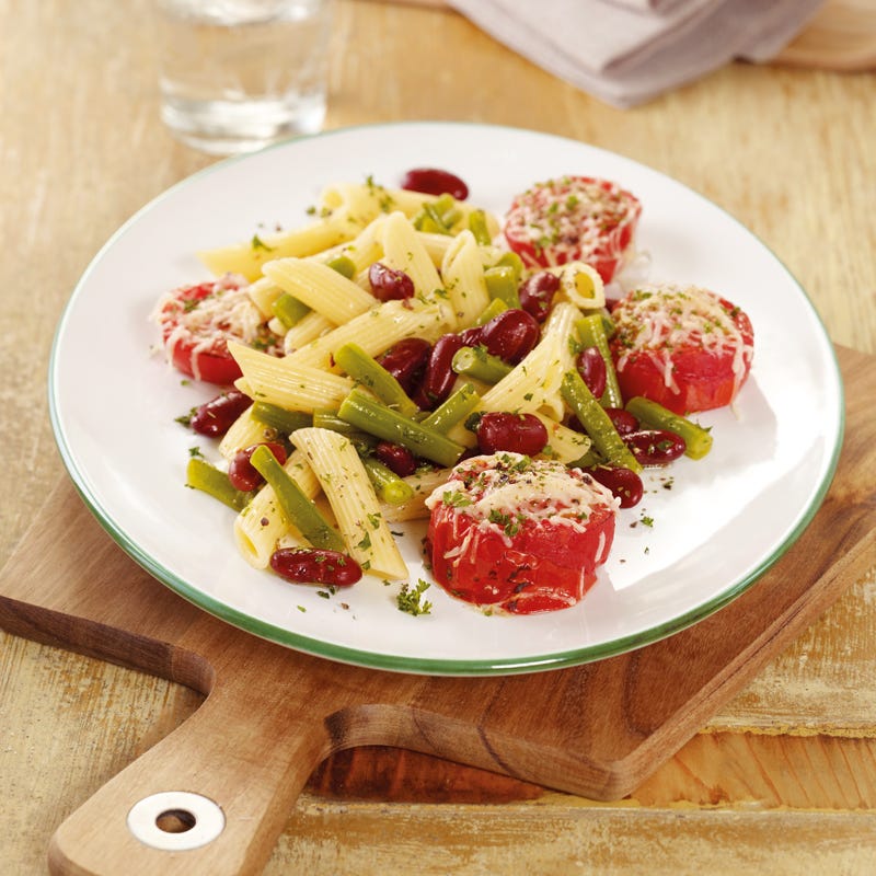 Foto Nudel-Bohnen-Salat mit Ofentomaten von WW