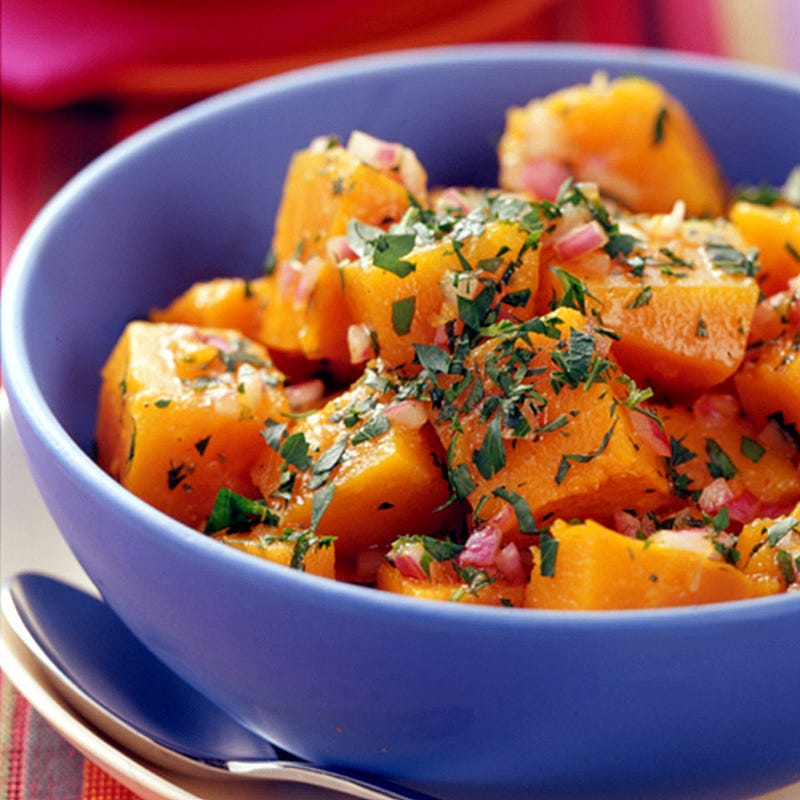 Foto Kürbis-Salat mit Curry-Apfel-Dressing von WW