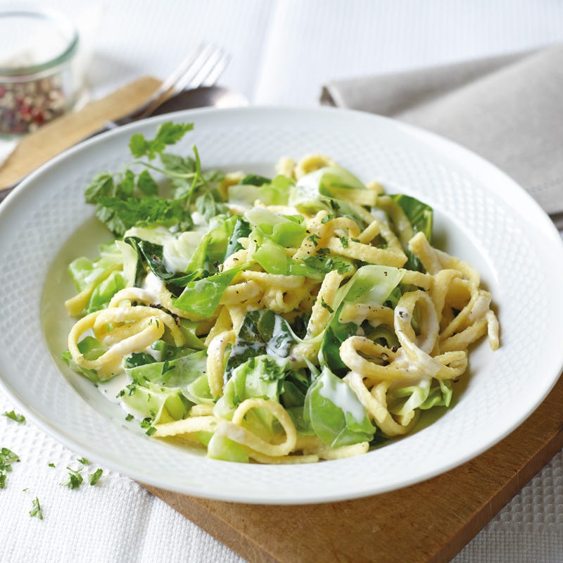 Foto Spätzlepfanne mit Spitzkohl von WW