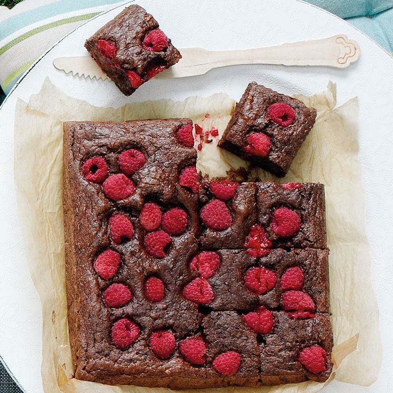 Photo of Raspberry & mint brownies by WW
