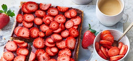 Erdbeerkuchen mit Puddingcreme
