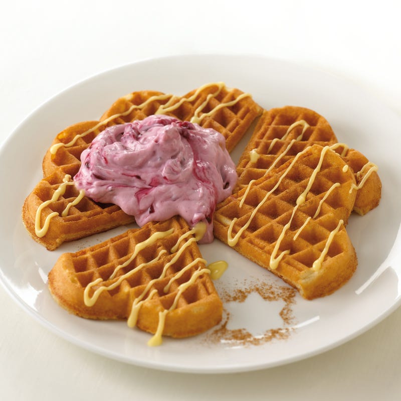 Eierlikörwaffeln mit Winterquark