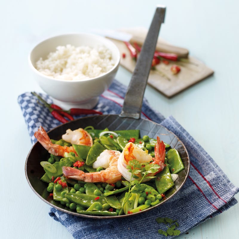 Foto Garnelenpfanne mit Reis von WW