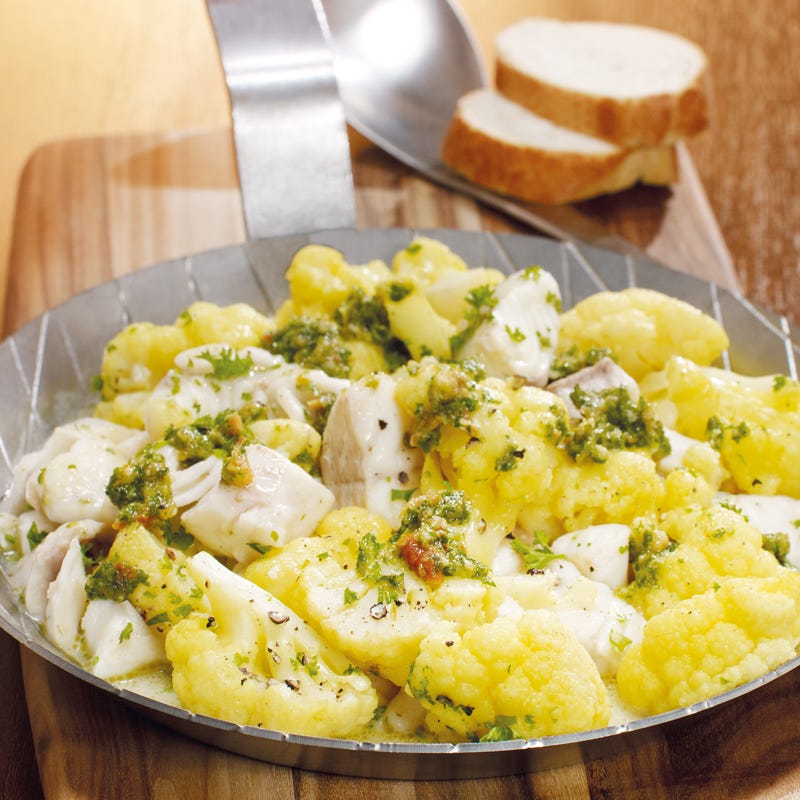 Foto Zander mit Blumenkohl aus der Pfanne von WW