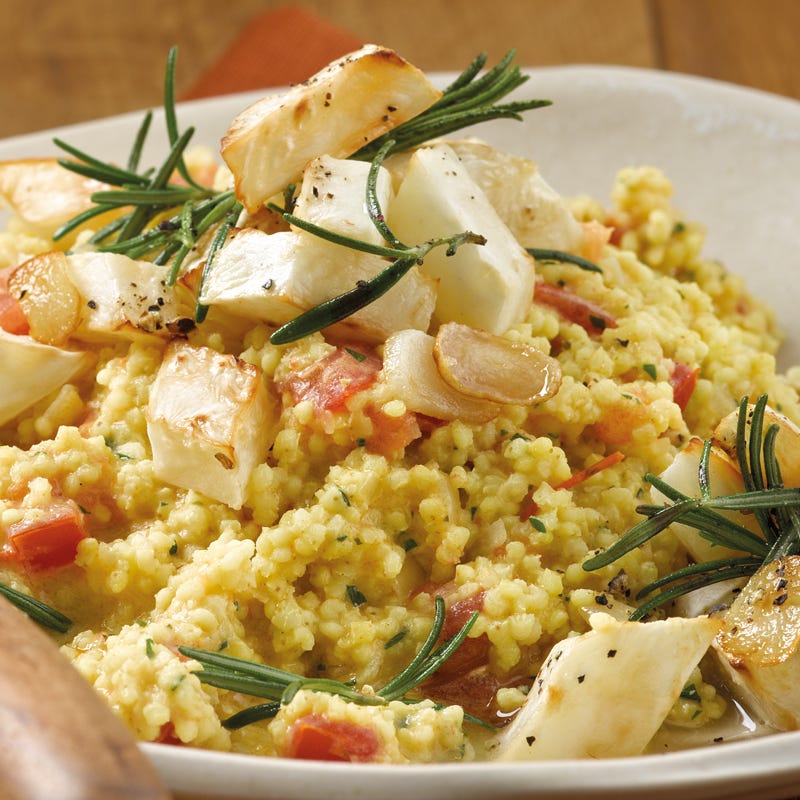 Foto Hirserisotto mit gebratenem Sellerie von WW