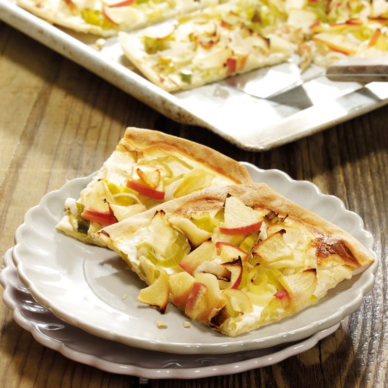 Foto Lauch-Apfel-Flammkuchen von WW