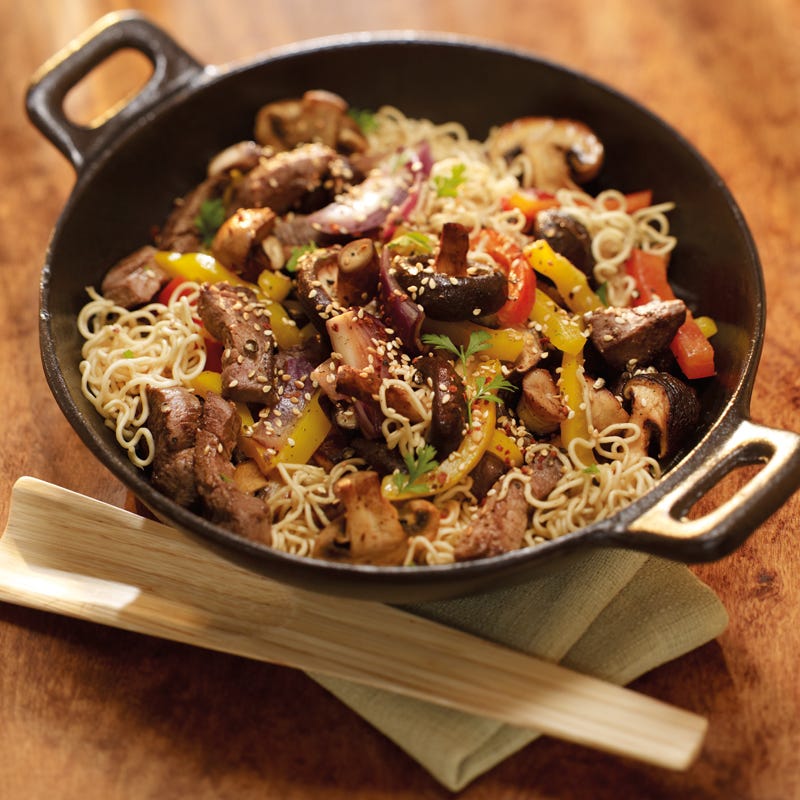 Foto Shiitakewok mit Rinderfilet von WW