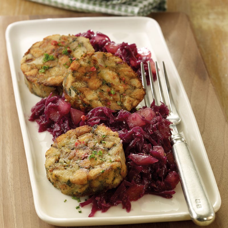 Foto Serviettenknödel mit Rotkohl von WW