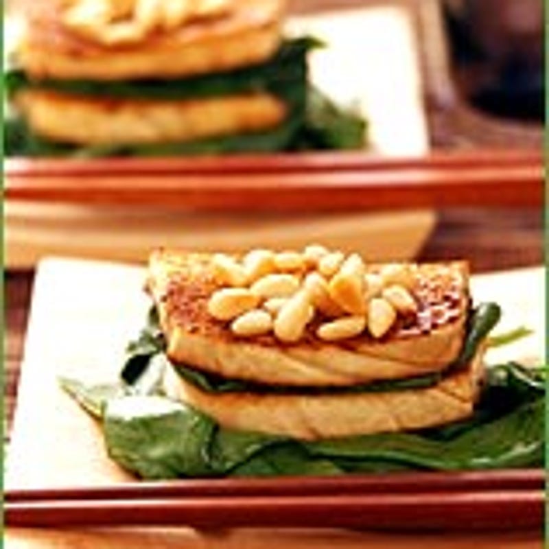 Foto Knuspriger Tofu mit Spinat von WW