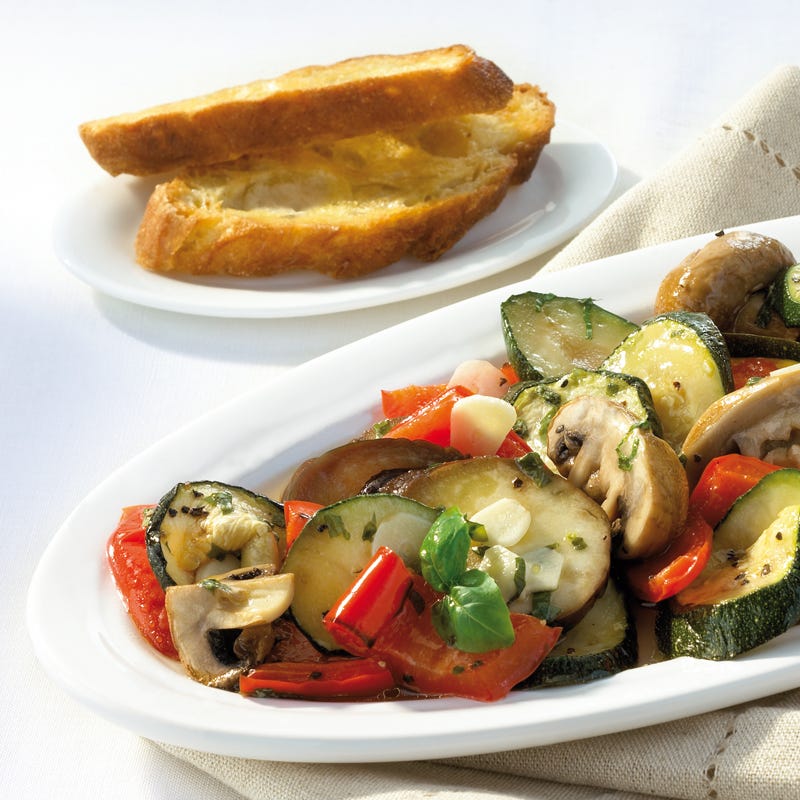 Foto Gegrilltes Gemüse mit Röstbrot von WW